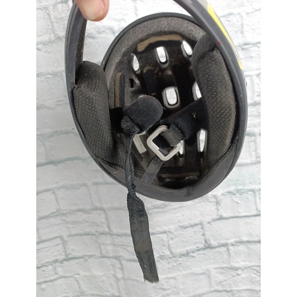 Vintage BMX 2001 Helmet Bell Sports Small/Med S / M  Flames Black / Blue Gold